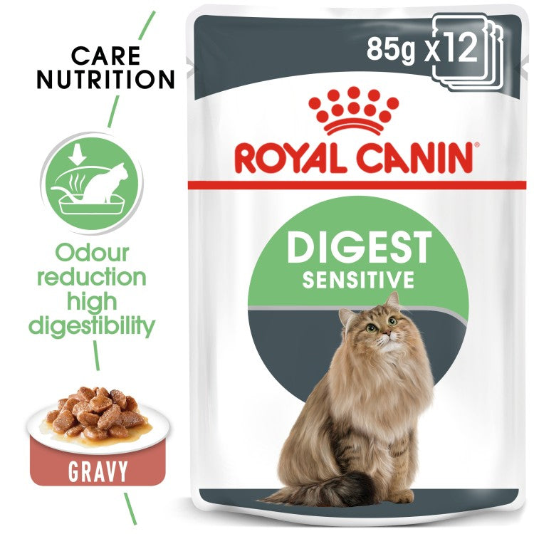 Royal Canin  Feline Care Nutrition Digest Sensitive Gravy (Cat Wet Food - Pouches)
