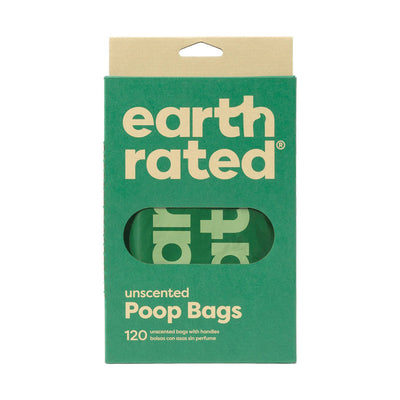 Earth Rated Easy-Tie Handle Poop Bags – 120 bags -Unscented