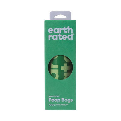 Earth Rated Dog Poop Bags – Bulk Single Roll ( 300 Bags) - Lavender