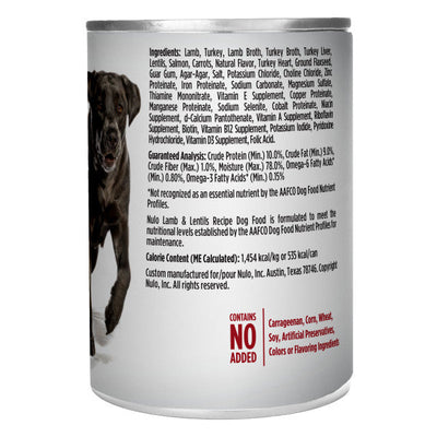 Nulo Dog Grain-Free Lamb & Lentils 369g Can