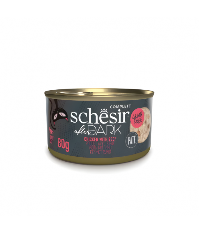 Schesir After Dark Patè For Cat - Chicken With Beef 80g 