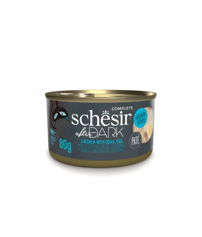 Schesir After Dark Patè For Cat - Chicken With Quail Egg 80g 