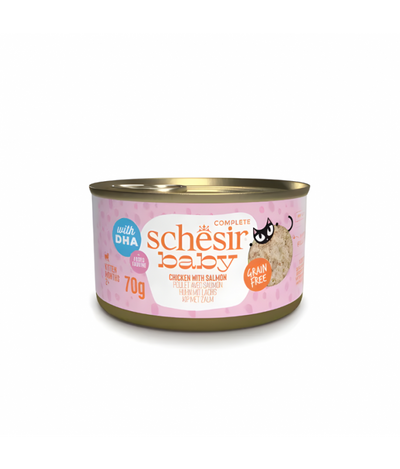 Schesir Baby Kitten Wholefood - Chicken With Salmon 70g 