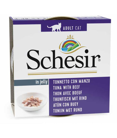 Schesir Cat Wet Food-Tuna With Beef Fillets 