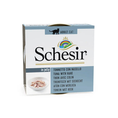Schesir Cat Can Jelly Tuna With Cod 85g 
