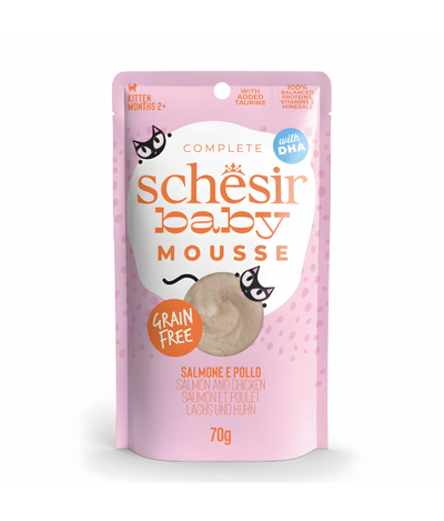 Schesir Baby Mousse Kitten - Salmon And Chicken 70g 