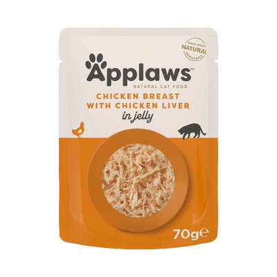 Applaws Chicken with Liver in Jelly Adult Wet Cat Food 70g Pouch