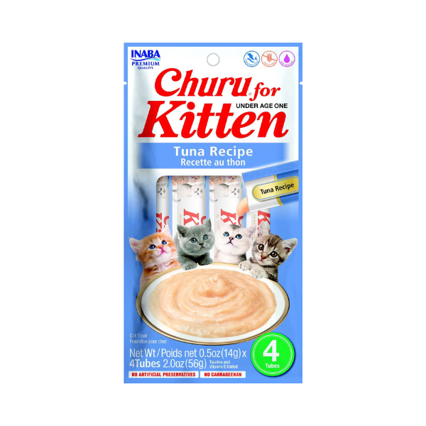 Inaba Churu Tuna Recipe for Kitten 4PCS/PK - 56g