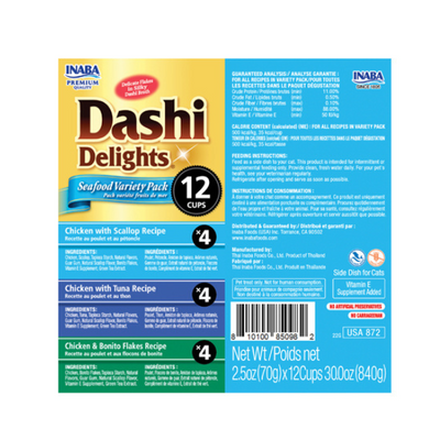 Inaba Dashi Delight Seafood Variety 12PCS/PK - 840g