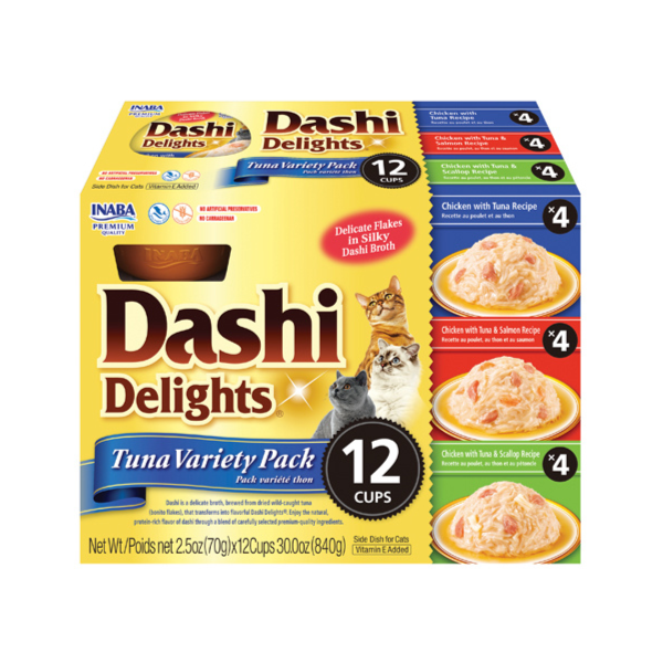 Inaba Dashi Delight Tuna Variety 12PCS/PK - 840g