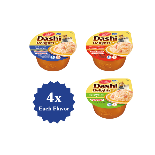 Inaba Dashi Delight Tuna Variety 12PCS/PK - 840g