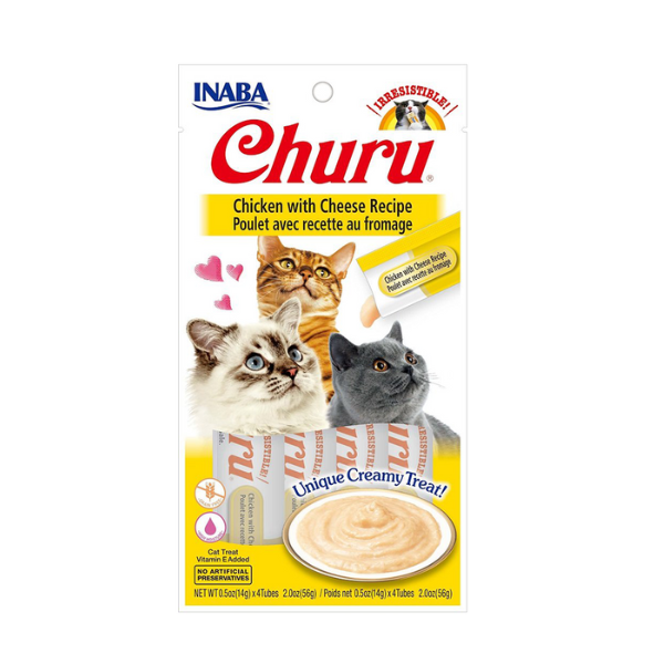 Inaba Churu Chicken with Cheese Recipe 4PCS/PK - 56g
