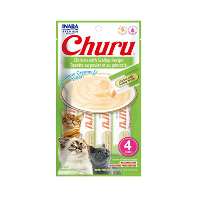 Inaba Churu Chicken with Scallop Recipe 4PCS/PK - 56g