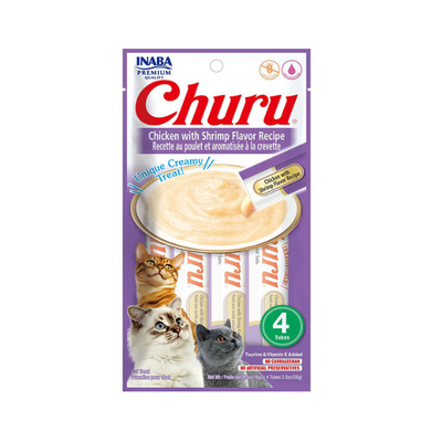 Inaba Churu Chicken with Shrimp Flavor Recipe 4PCS/PK - 56g