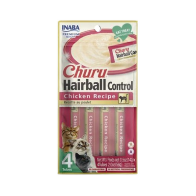 Inaba Churu Hairball Control- Chicken Recipe 4PCS/PK - 56g