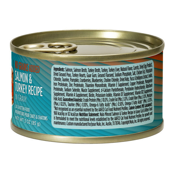 Nulo Cat Minced Salmon & Turkey 85g Can Wet Food