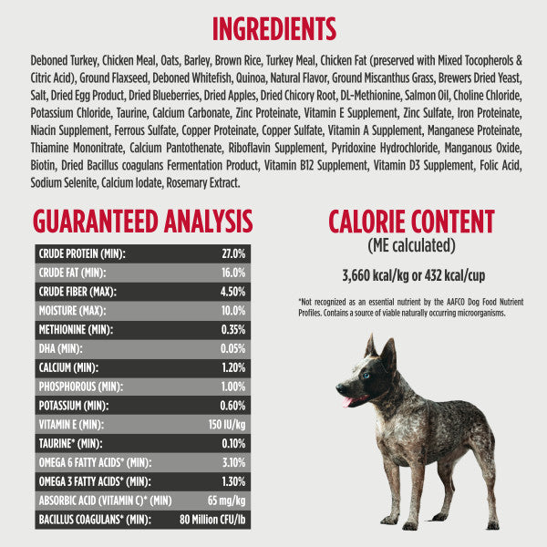 Nulo Frontrunner Small Breed Turkey, Whitefish & Quinoa 2.3 KG Bag Dog Dry Food