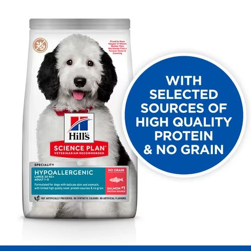 Hill?? Science Plan Hypoallergenic Large Breed Adult Dry Dog Food With Salmon (12kg)