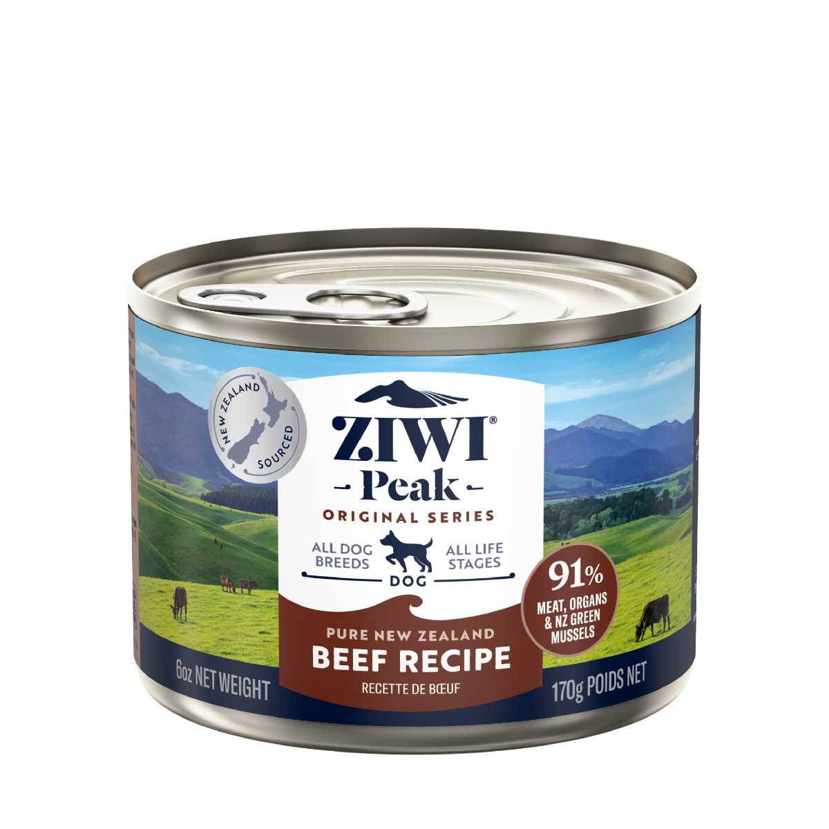 ZIWI Peak Beef Recipe Wet Dog Food 170G/NA