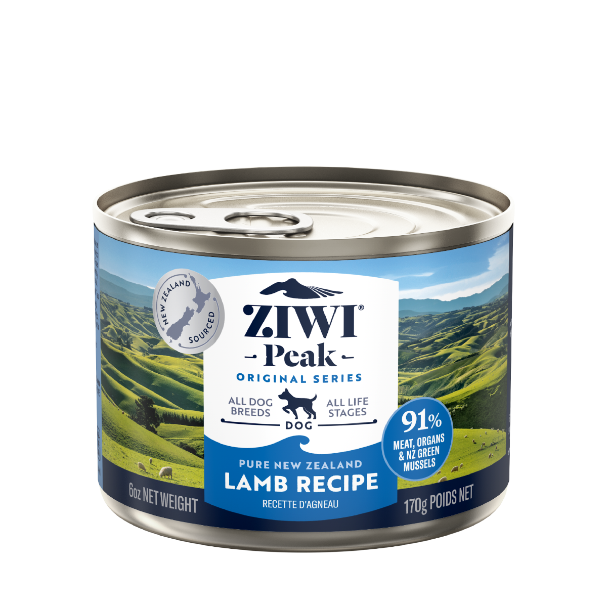 ZIWI Peak Lamb Recipe Wet Dog Food 170G/NA