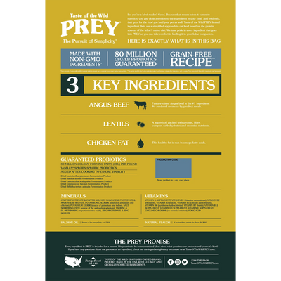 Taste Of Wild Prey Angus Beef Formula for Cat with Limited Ingredients