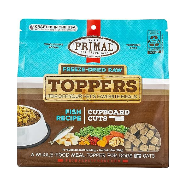 Primal Fish Cupboard Cuts Freeze-Dried Topper - PetCentral Qatar