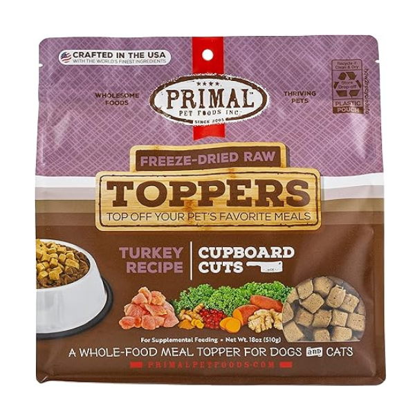 Primal Turkey Cupboard Cuts Freeze-Dried Topper - PetCentral Qatar