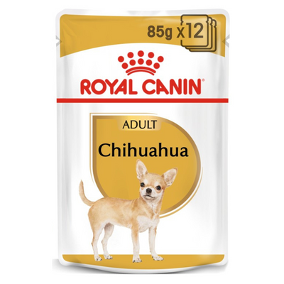 Royal Canin Chihuahua Adult Wet Food 12x85g Pouches available at PetCentral Qatar