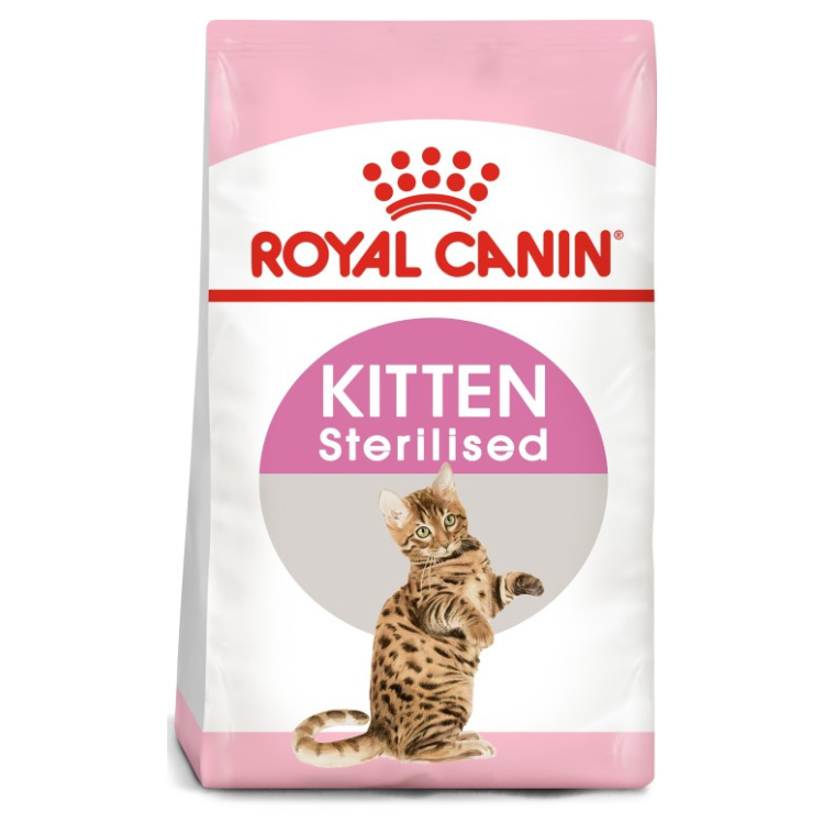 Royal Canin Kitten Sterilised Dry Food 2kg bag available at PetCentral Qatar