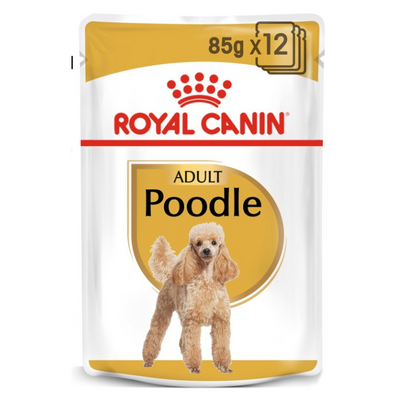 Royal Canin Poodle Adult Wet Food 12 x 85g Pouches available at PetCentral Qatar