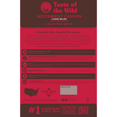 Taste Of Wild Southwest Canyon Canine Recipe with Wild Boar