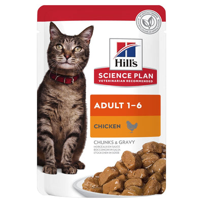 Hill's Science Plan Adult Wet Cat Food Chicken Pouches