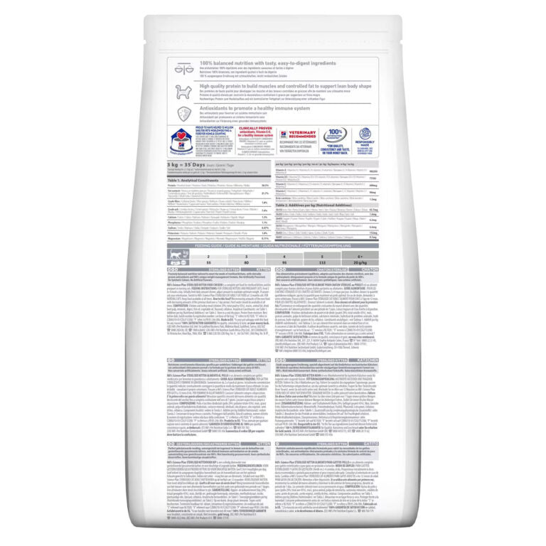 Hills Science Plan Sterilised Kitten Food Chicken 1.5kg