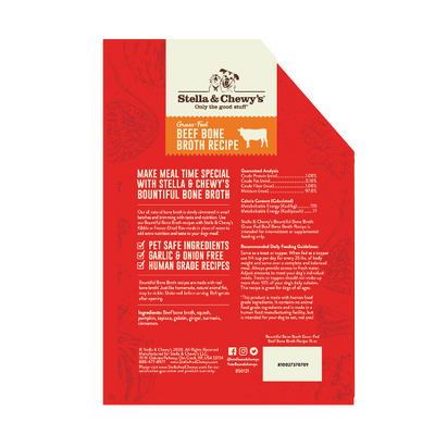 Stella & Chewys Bountiful Bone Broth Grass Fed Beef Recipe - 16 oz