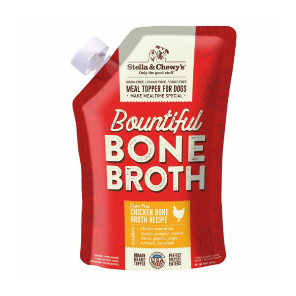 Stella & Chewy's Bountiful Bone Broth Cage-Free Chicken Recipe 16 oz - PetCentral Qatar
