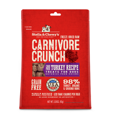 Stella & Chewy's Dog FD Carnivore Crunch Turkey 3.25 oz - PetCentral Qatar