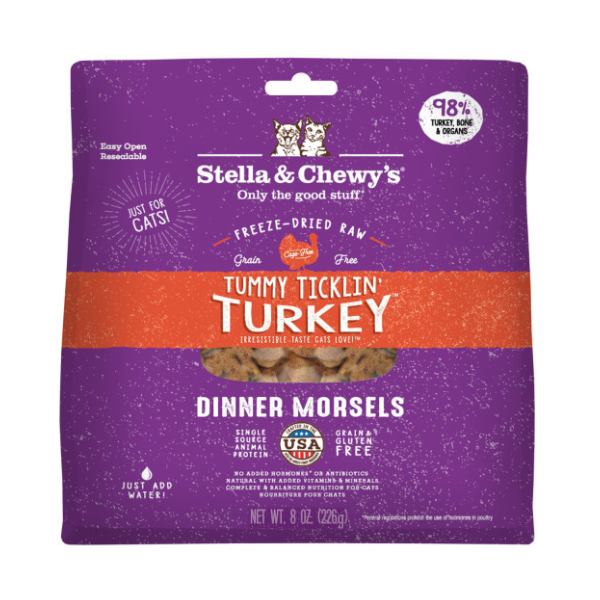 Stella & Chewy's Cat FD Tummy Ticklin' Turkey 3.5 oz - PetCentral Qatar