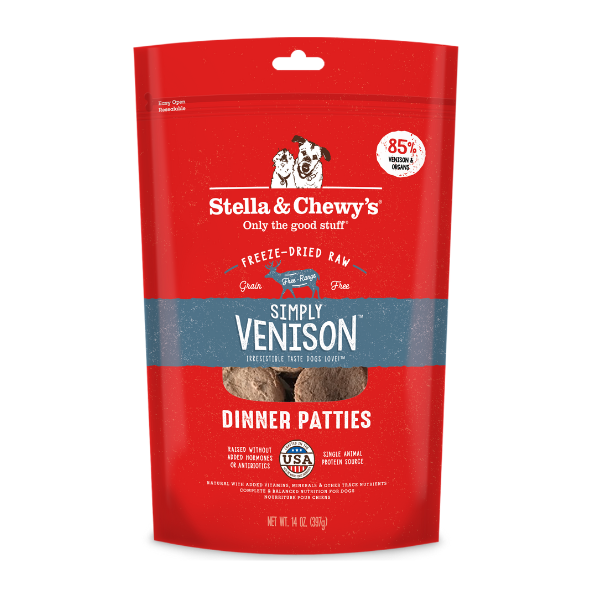 Stella & Chewy's Dog Freeze-Dried Simply Venison Dinner - PetCentral Qatar