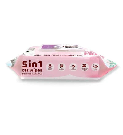 KitCat 5 in 1 Cat Wipes LAVENDER SCENTED