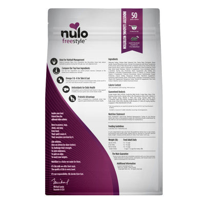 Nulo FreeStyle Adult Cat Hairball Management Turkey & Cod 2.27KG Bag