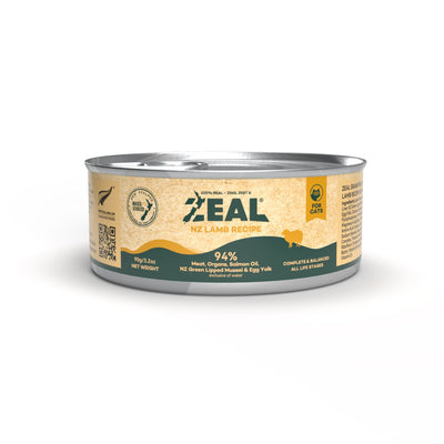Zeal Grain Free Canned Cat Food 90g (Lamb Recipe)