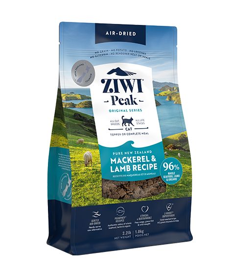 ZIWI Peak Air-Dried Mackerel & Lamb Recipe Dry Cat Food 1KG/NA